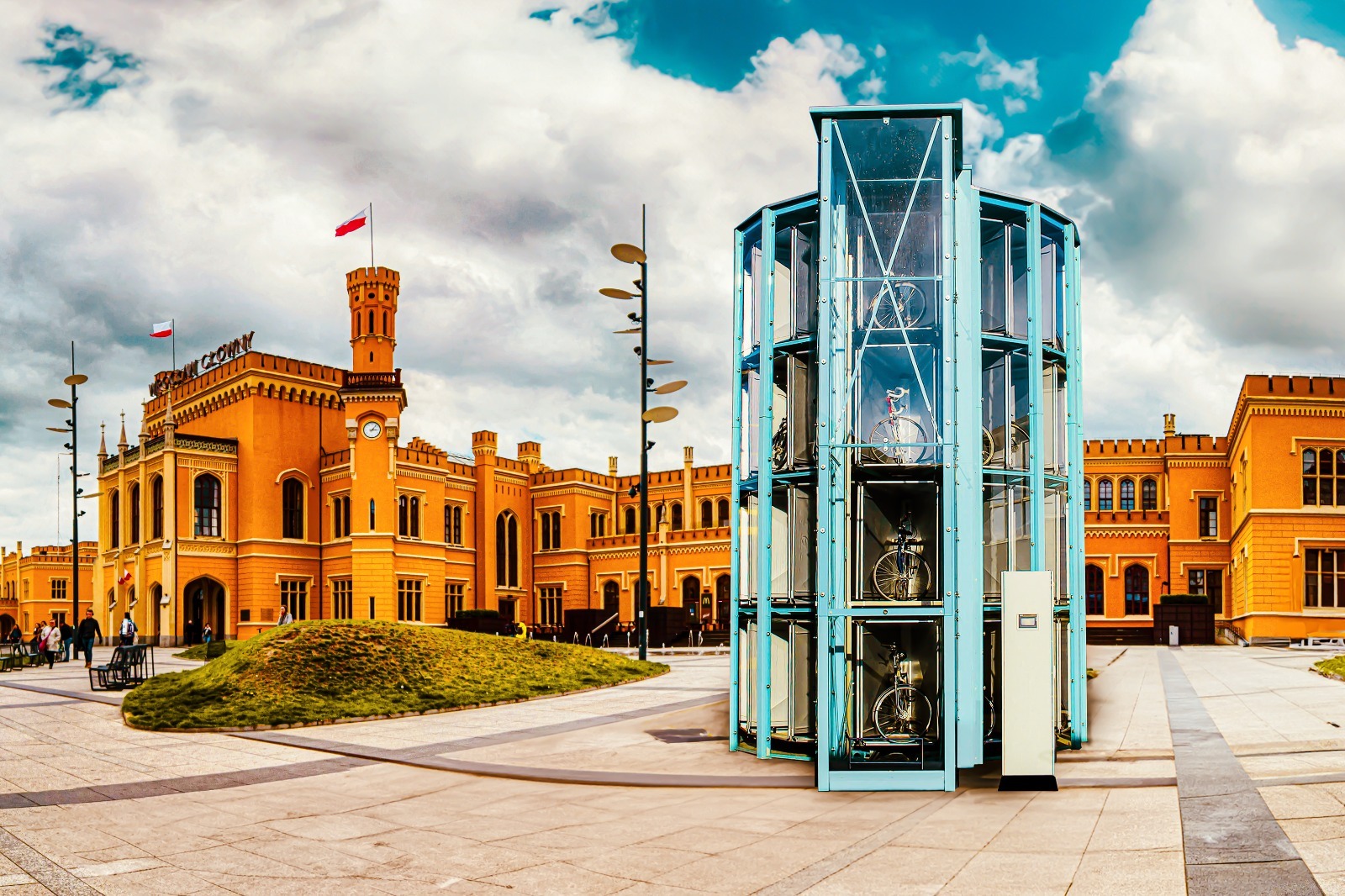 Koleje Dolnośląskie chcą wież rowerowych we Wrocławiu. Mogą powstać przed dworcami