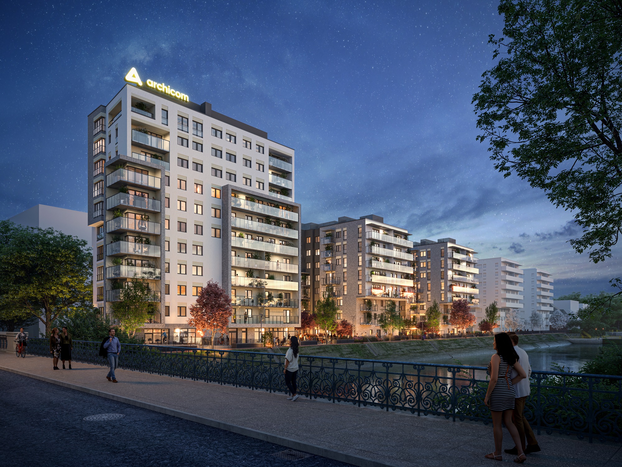 Wrocław: Nad Odrą powstanie 850 nowych mieszkań. Rusza budowa czterech budynków